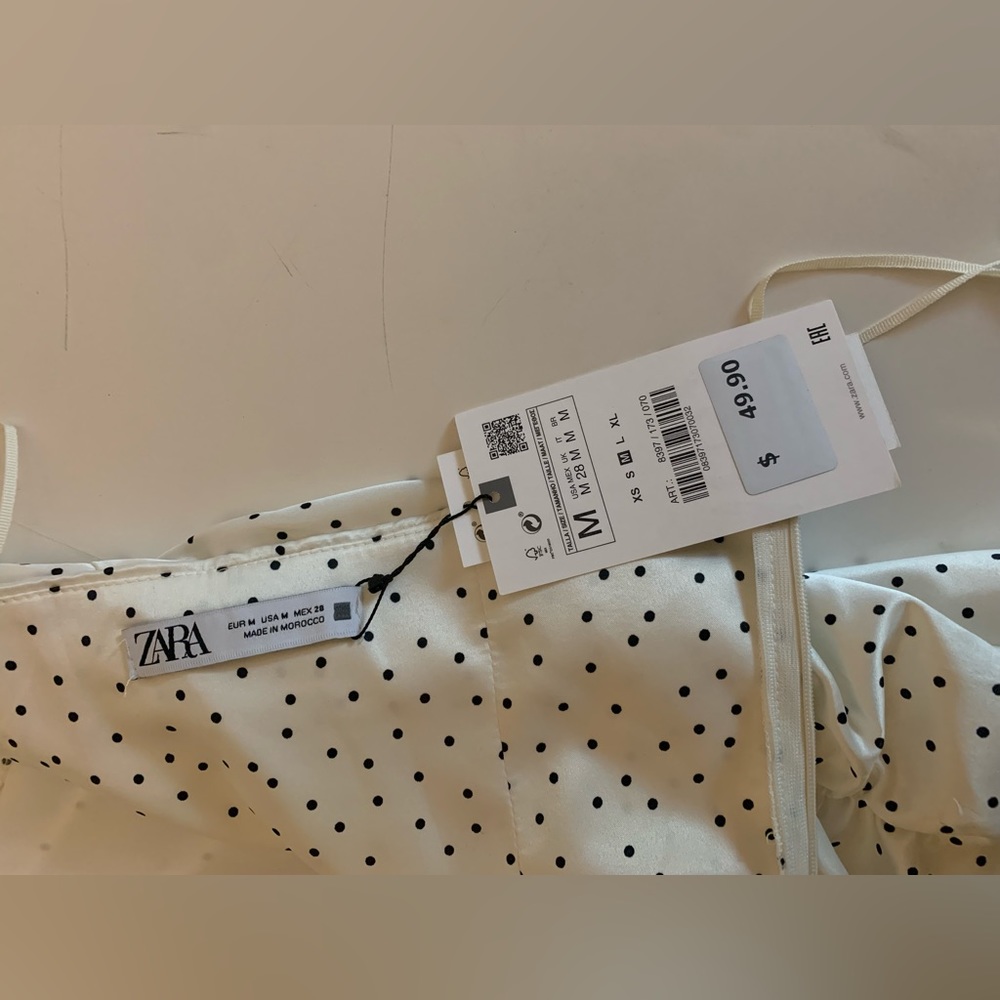 Zara Bodycon Polka Dot Dress - New with Tags - Picture 4 of 6